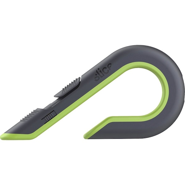 Slice Box Cutter, Auto-Retract, 7/10"Wx6-7/10"Lx3-2/5"H, GYGN - SLI10503