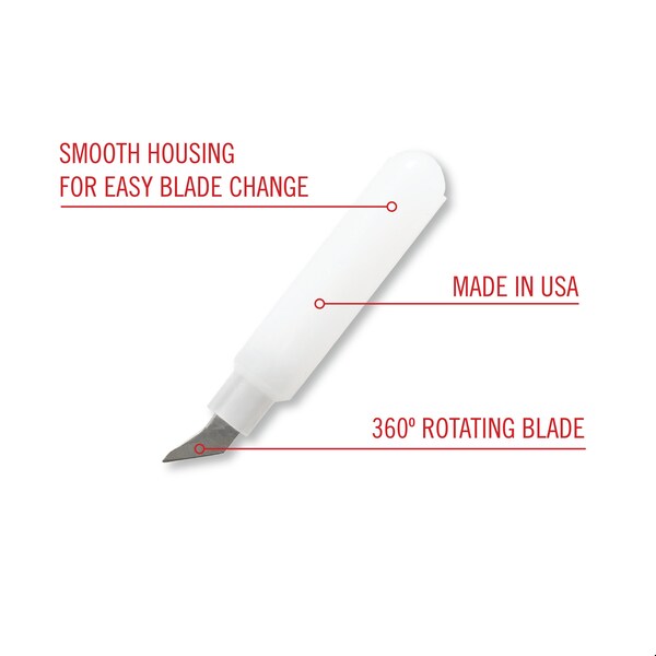 Excel Blades #64 360 Deg Swivel Knife Blade 360 Deg Rotating Craft Knife Refill Blade, 2PK - 20064IND