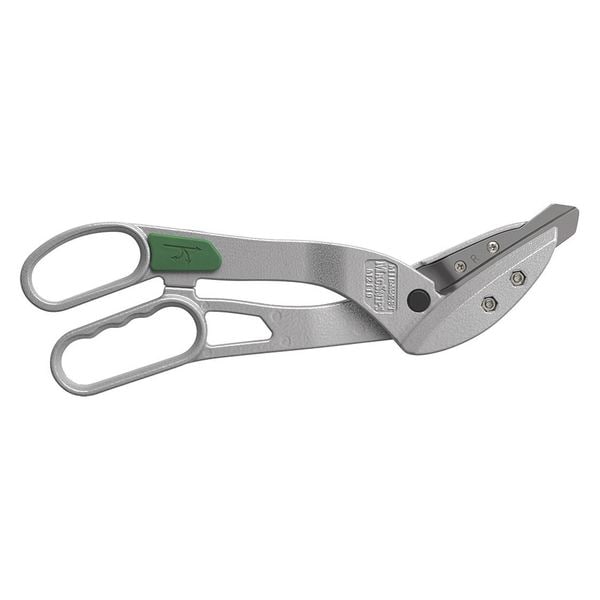 Midwest Offset Right Replaceable Blade Snip, Straight/Tight Curve, 13", Blade: Vinyl, Handles Magnesium - MWT-2110