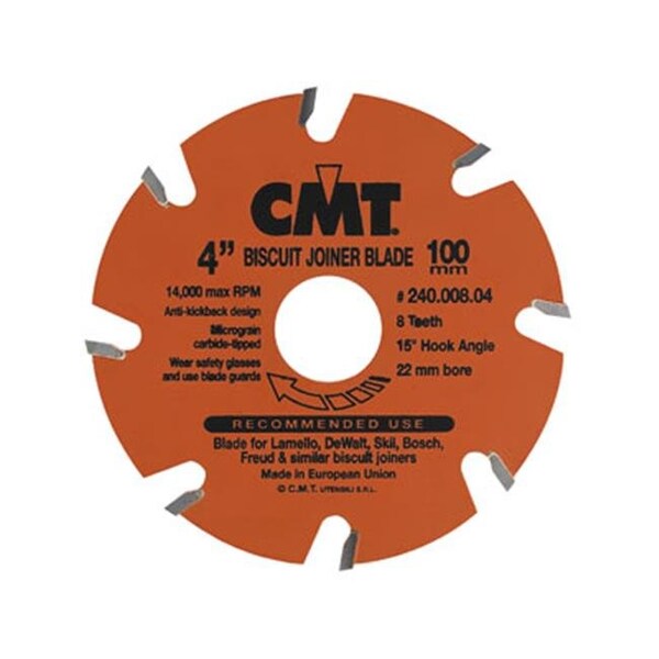 Cmt Cmt Cmt240.006.04 4 In. Biscuit Joiner Blade - CMT240.006.04