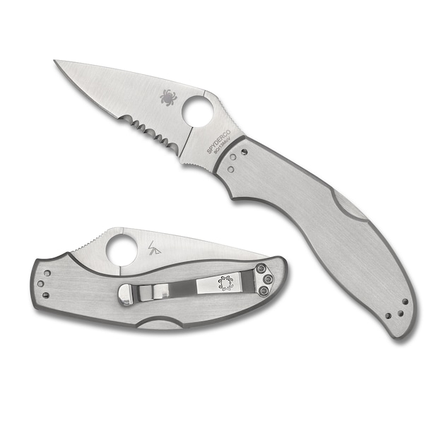 Spyderco 2024 Spyderco Reveal 10, Uptern Lock Back, Combo Edge - SPY-C261PS