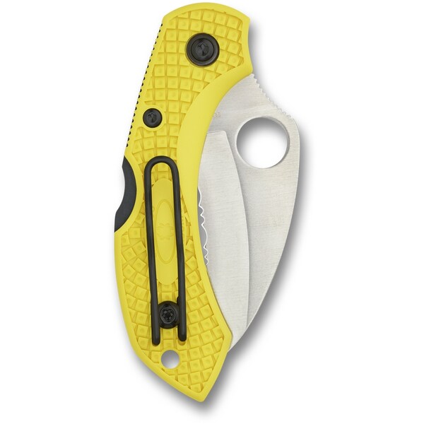Spyderco 2024 Spyderco Dragonfly 2 Salt Lightweight Yellow Hawkbill Serrated - SPY-C28SYL2HB