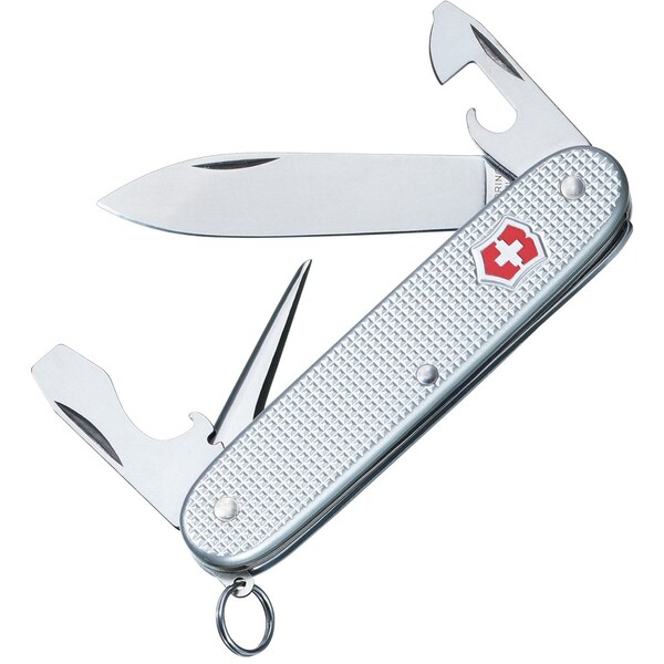 Swiss Army Brands 2024 Victorinox 53960 Pioneer Silver Alox, Ribbed 93Mm - VIC-0.8201.26-X2