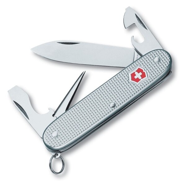 Swiss Army Brands 2024 Victorinox 53960 Pioneer Silver Alox, Ribbed 93Mm - VIC-0.8201.26-X2