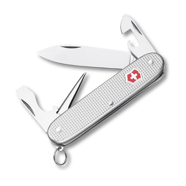 Swiss Army Brands 2024 Victorinox 53960 Pioneer Silver Alox, Ribbed 93Mm - VIC-0.8201.26-X2