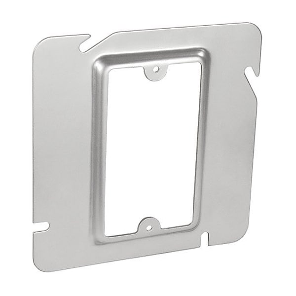 Southwire Device Ring, 1 Gang, Galvanized Steel, Square Box Type - 72C62