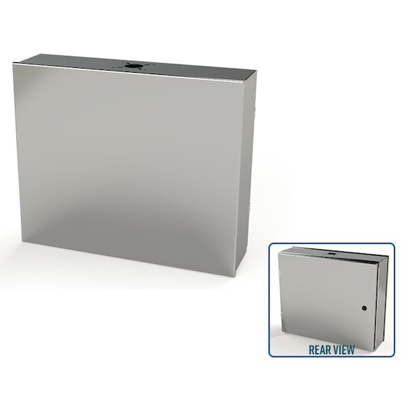 Saginaw Control & Engineering 304 Stainless Steel Electrical Enclosures, 20 in H, 6 in D, 24 in W, NEMA 3R, 4, 4X, 12, 13, Hinged - SCE-20HMI2406SSLP