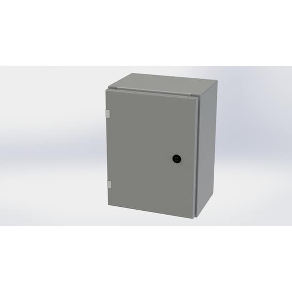 Saginaw Control & Engineering Carbon Steel Electrical Enclosures, 16 in H, 8 in D, 12 in W, NEMA 3R, 4, 12, 13, Hinged - SCE-16EL1208LP