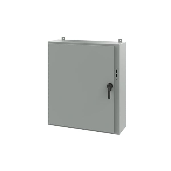 Nvent Hoffman Steel Electrical Enclosures, 42 in H, 12 in D, 37.38 in W, NEMA 12, Hinged - A42SA3812LPPL
