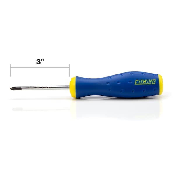 Estwing PH1 x 3" Magnetic Philips Tip Screwdriver with Ergonomic Handle - 42451-08