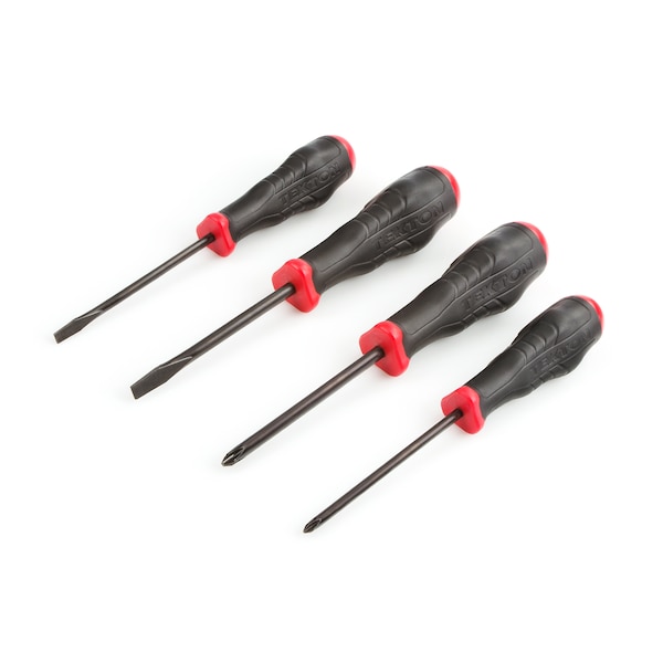 Tekton High-Torque Black Oxide Blade Screwdriver Set, 4-Piece (#1-#2, 3/16-1/4 in.) - DRV41211