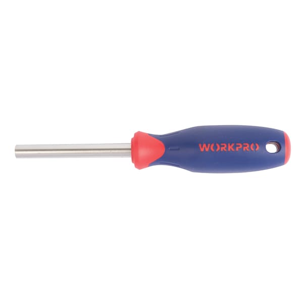 Prime-Line WORKPRO Magnetic Screwdriver Bits Holder, 7-In., Chrome-Plated Shaft, Bi-Material Soft-Grip Handle - W021056