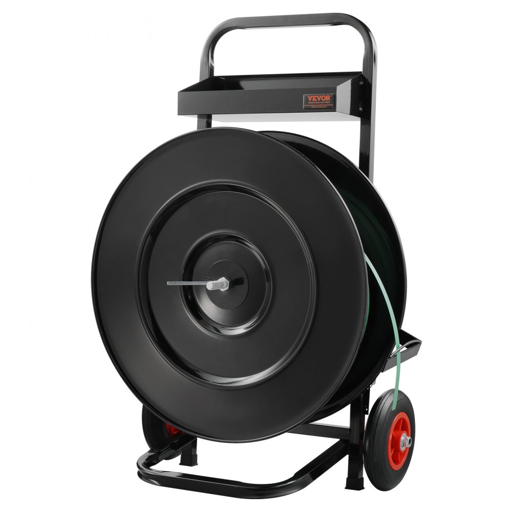 VEVOR Strapping Dispenser Banding Cart for PET/PP Strapping Roll 16"/8" Core - BZKZCKZCTYX1GR43WV0