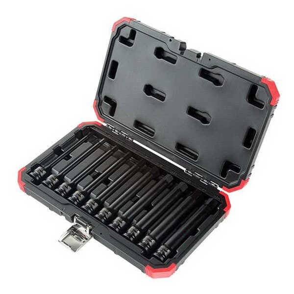 Sunex Sunex Tools SUU-2638L 0.5 in. Drive SAE Impact Hex Driver Set - SUU-2638L
