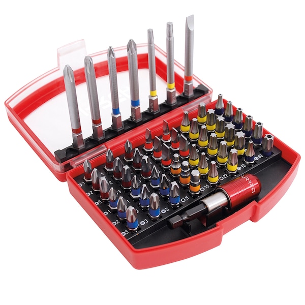 Urrea Screwdriver bits and drill holder set of 55 pieces - 61956