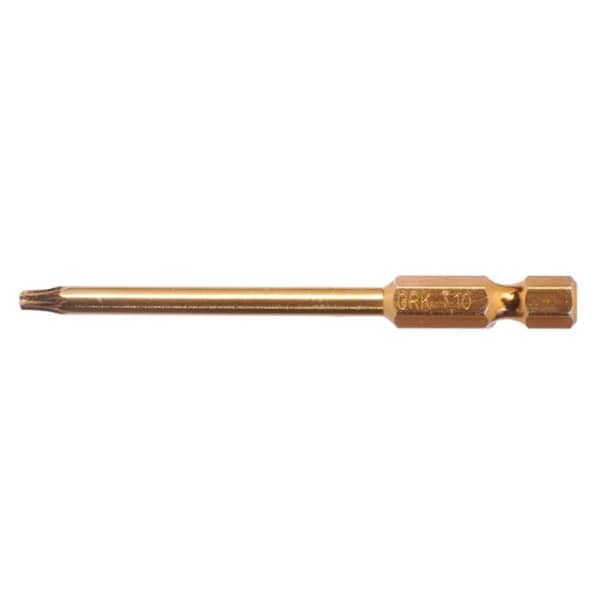 Grk Fasteners Grk Card10-3 Carded T-10 3-Inch Bits, 2 Bits Per Card, Yellow - 772691874214