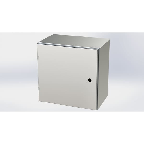 Saginaw Control & Engineering 304 Stainless Steel Electrical Enclosures, 20 in H, 12 in D, 20 in W, NEMA 3R, 4, 4X, 12, 13 - SCE-20EL2012SSLP