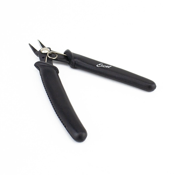 Excel Blades Sprue Cutter, Flush Cut Pliers Precision Soft Wire Cutter, Black 6pk - 55595