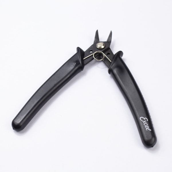 Excel Blades Sprue Cutter, Flush Cut Pliers Precision Soft Wire Cutter, Black 6pk - 55595
