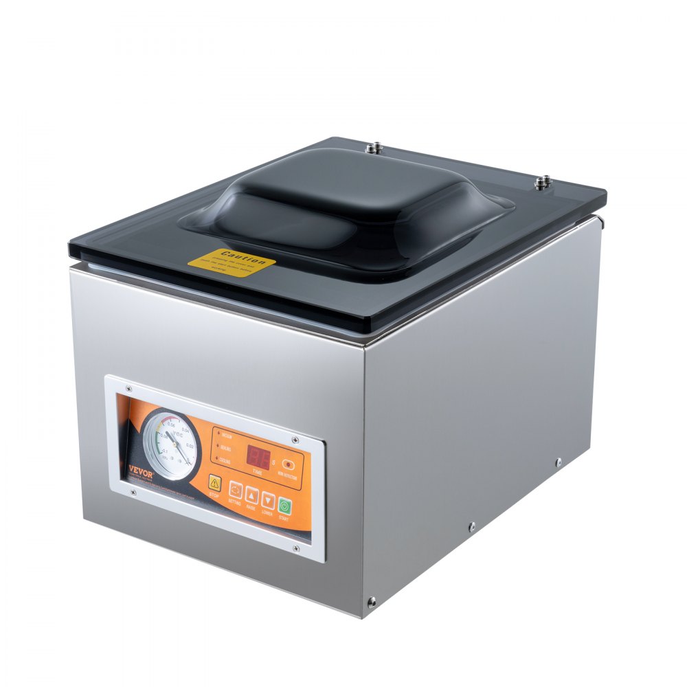 VEVOR Chamber Vacuum Sealer, 260W Sealing Power, Vacuum Packing Machine for Wet Foods, Meats, Marinades and More, Compact Size with 10.2" Sealing Length, Applied in Home Kitchen and Commercial Use - TSQSZKFKJTSYFHFEBV1
