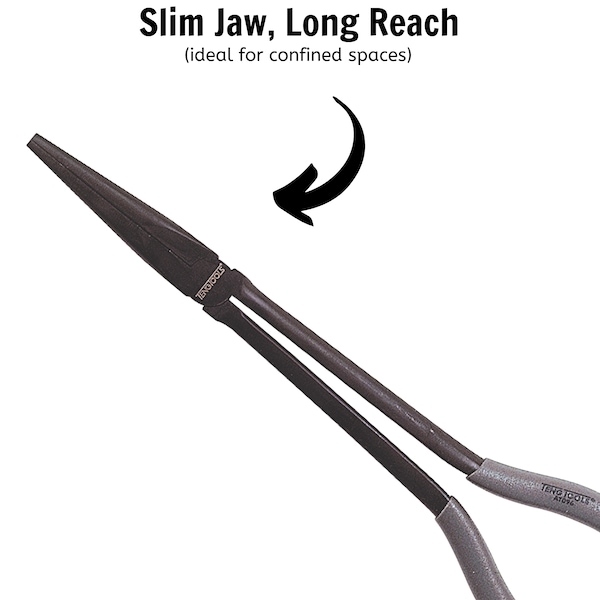 Teng Tools AT096 11" Straight Slim Jaw Long Reach Pliers - AT096