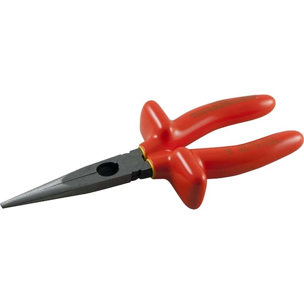 Gray Tools 6-1/4" Needle Nose Straight Cutter Pliers, 2" Jaw, 1000V Insulated - B231B-I