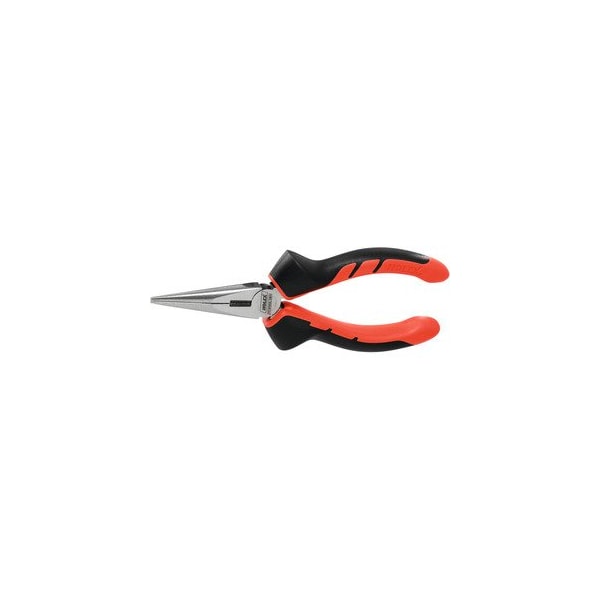 Holex Snipe Nose Pliers with Grips, Bright Finish, Overall Length: 160 mm - 713195 160