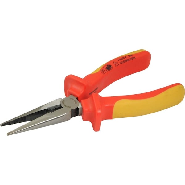 Dynamic Tools 6" Long Nose Pliers, Insulated Handle - D055104
