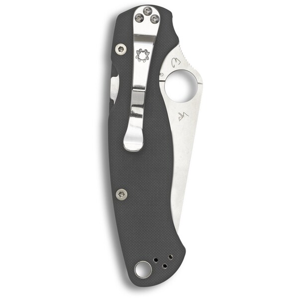 Spyderco 2024 Spyderco Para Military 2 G-10 Gray Maxamet Plain - SPY-C81GPDGY2