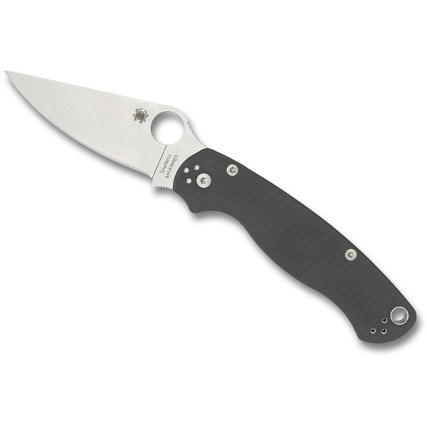 Spyderco 2024 Spyderco Para Military 2 G-10 Gray Maxamet Plain - SPY-C81GPDGY2