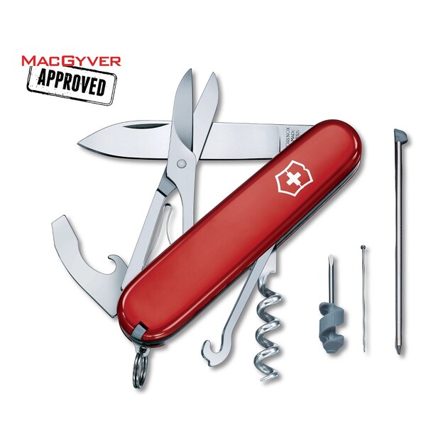 Swiss Army Brands 2024 Victorinox 54941 Compact Red 91Mm - VIC-1.3405-X1