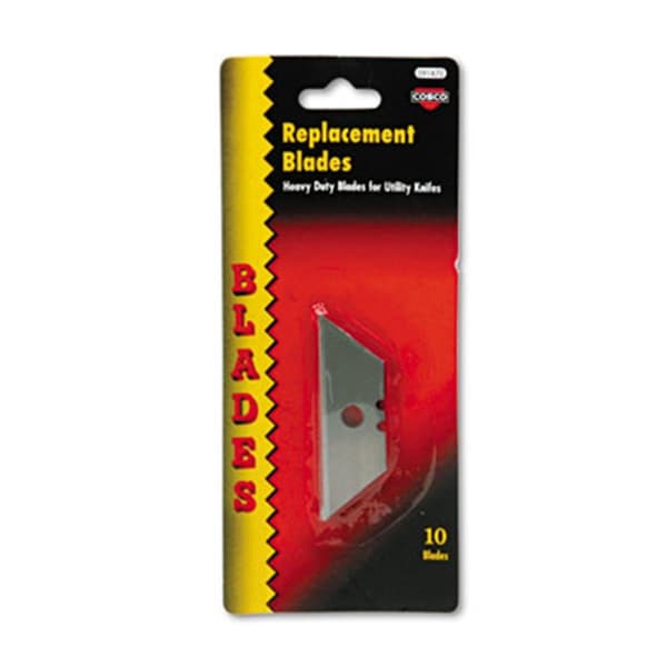 Consolidated Stamp Mfg Consolidated Stamp 091470 Heavy-Duty Utility Knife Blades; 10-Pack - 91470