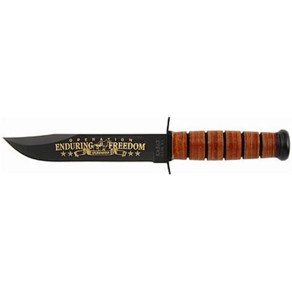 Ka-Bar Knives Army OEF Afganistan Comm LthrShth - 2-9168-5