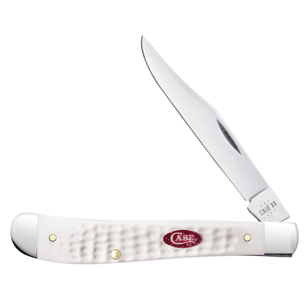 Case Cutlery Knife, Case SparXX White Synthetic Slimline Trapper - 60194