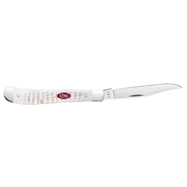 Case Cutlery Knife, Case SparXX White Synthetic Slimline Trapper - 60194