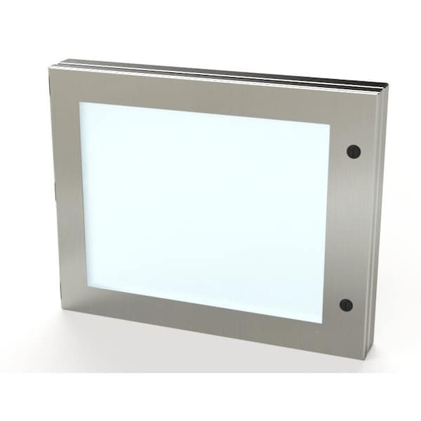 Saginaw Control & Engineering Hinged Window, 16 in. H x 20 in. W x 1-1/2 in. L, 304 Stainless Steel, Polycarbonate - SCE-HWK1620SS