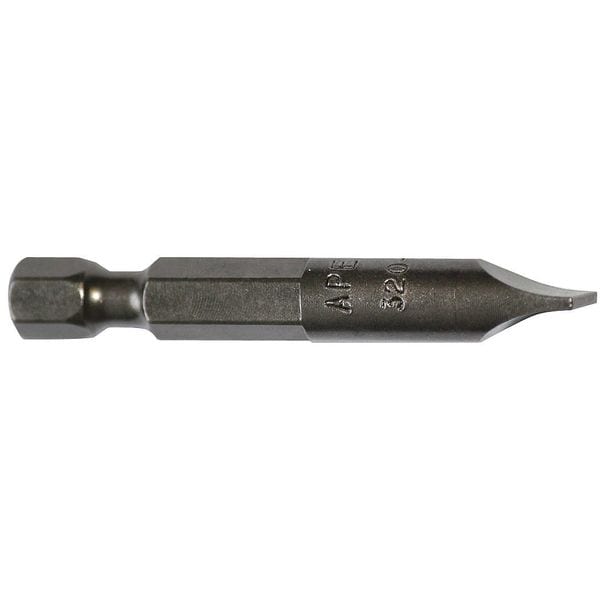 Apex Tool Group Power Bit, SAE, 1/4", Hex Power Drive, PK5 - 320-1X-5PK