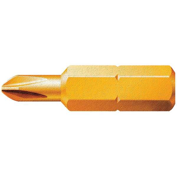 Wera Drywall Bit, SAE, 1/4", Hex, #2, 1", S2 Steel - 05135008001