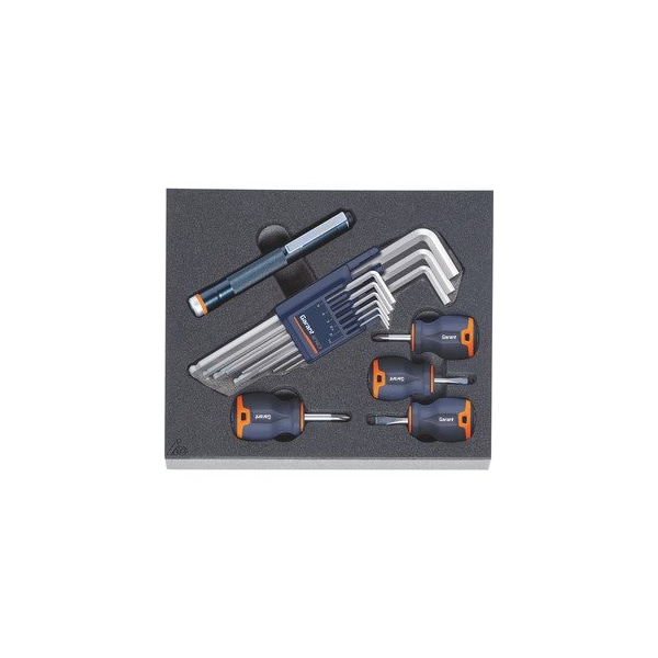 Garant Screwdriver and workshop accessories set in Heavy Duty Foam, 14 Pc - 954844 14