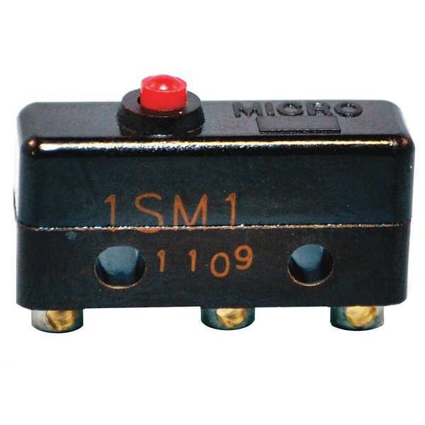 Interruptor de acción rápida en miniatura Honeywell, con pin de actuador tipo émbolo, SPDT, capacidad de contacto de 5A @ 240V AC - 1SM1