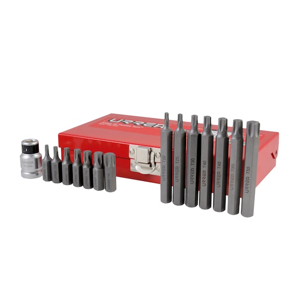 Urrea Torx® screwdriver bit Set 15 pieces with adaptor - J2315