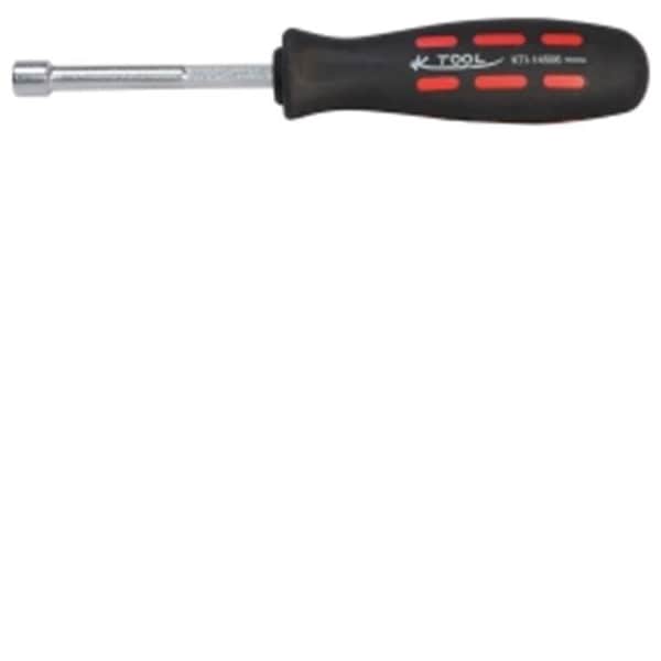 K-Tool International K Tool International KTI14506 Metric Nutdriver 6Mm X 75 Soft-Grip Handle - KTI14506
