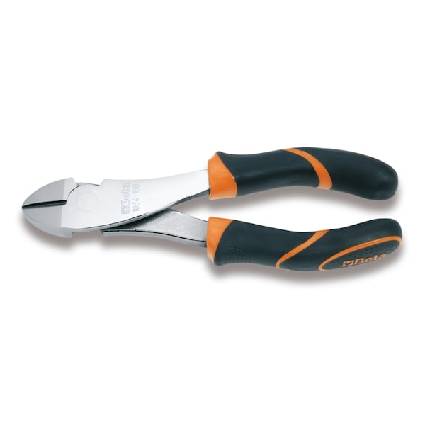 Beta 1084BM Diagonal Cutting Nippers, 160mm OAL , 22mm Jaw Length, 28mm Jaw Width, Bi-Material Handles - 010840036