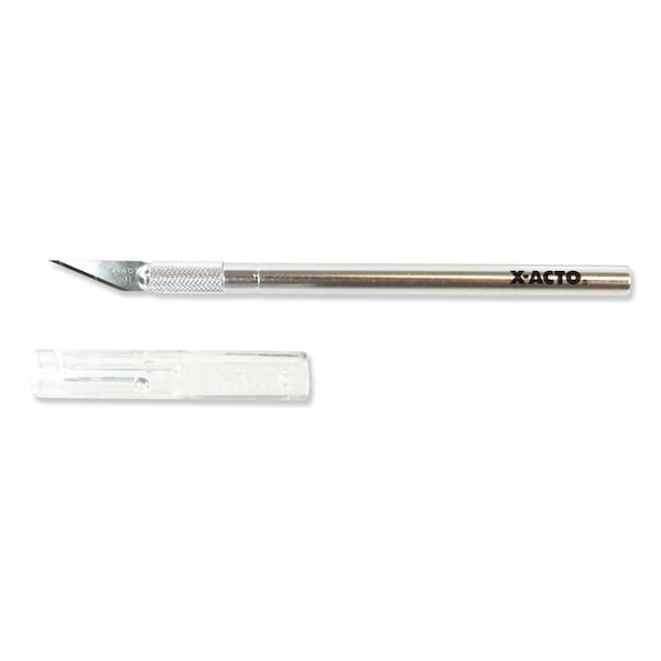 X-Acto No. 1 Z-Series Precision Utility Knife with Replaceable Steel Blade, Safety Cap, Silver - XZ3601W