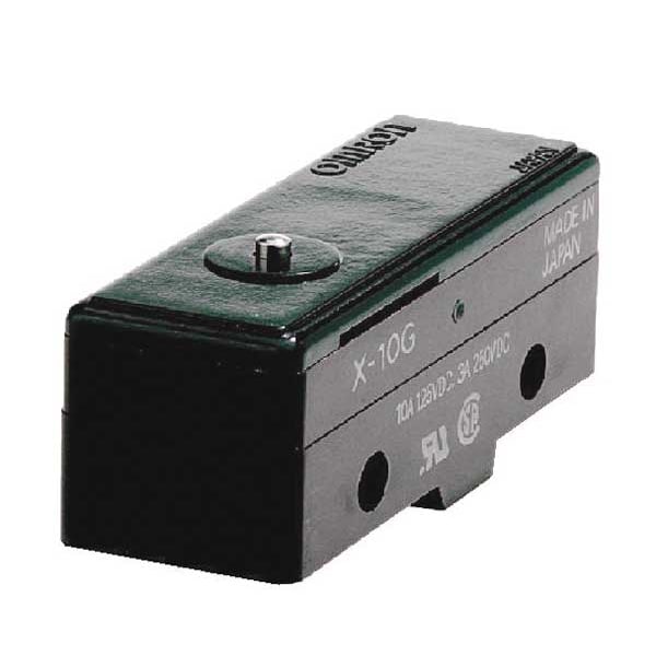 Interruptor de acción rápida industrial Omron, Pasador, Actuador de émbolo, SPDT - X-10G-B