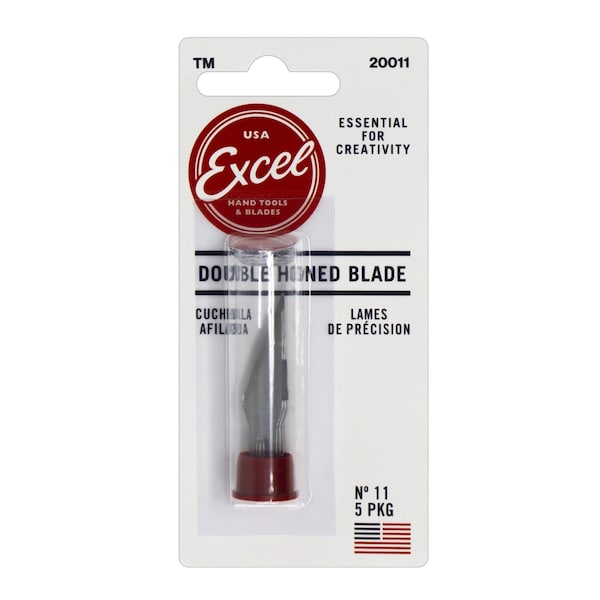 Excel Blades #11 Fine Point Knife Blades, 15 Pack Dispenser, 15PK - 23011IND