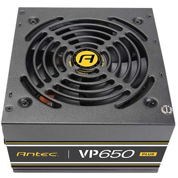 Antec Power Supply, 100 to 240V AC, 12V DC, 650W, 50A, Rail - VP650PLUS