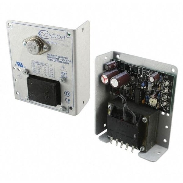 Sl Power / Condor AC to DC Power Supply, 100 to 120V AC, 48V DC, 24W, 0.5A, Chassis - HB48-0.5-A+G
