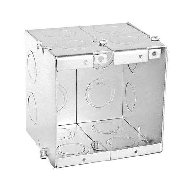 Southwire Electrical Box, 42 cu in, Masonry Box Type, 2 Gangs, Steel - TB-235-G