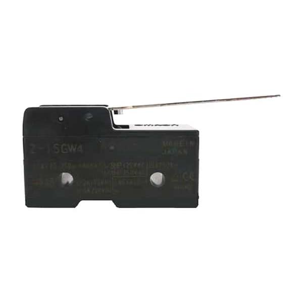 Interruptor de acción rápida industrial Omron, bisagra, actuador de palanca, SPDT, clasificación de contacto de 15A @ 480V CA - Z-15GW4